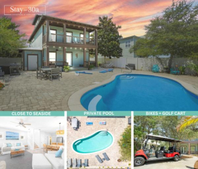 Sugar Hill Hang by Stay on 30A- Pool, Bikes, Golf Cart